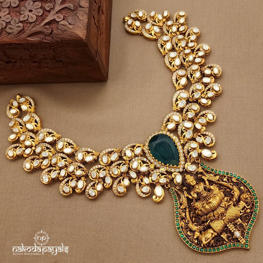 Lakshmi Blessing Moissanite Neckpiece (Gn9687)