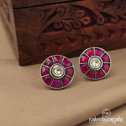 Circular Pink Studs (S4199)