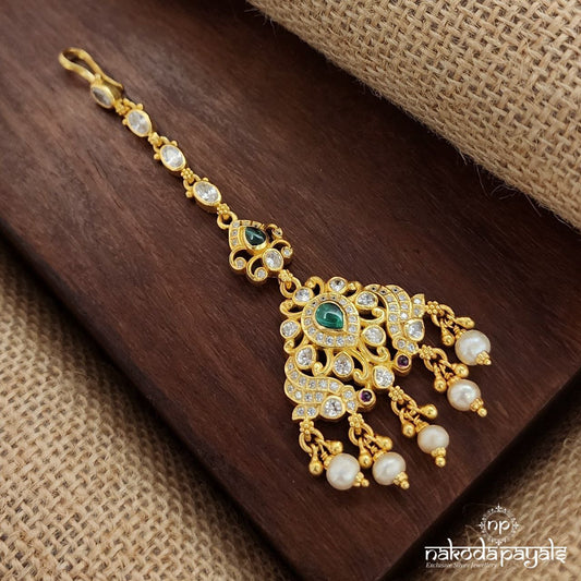 Pearled Pearled Drop Maang Tika (Gm1020)