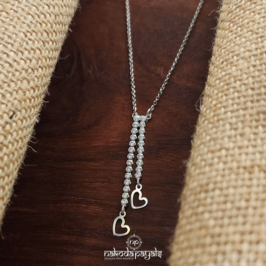 CZ Heart Drops Neckpiece (St3880)