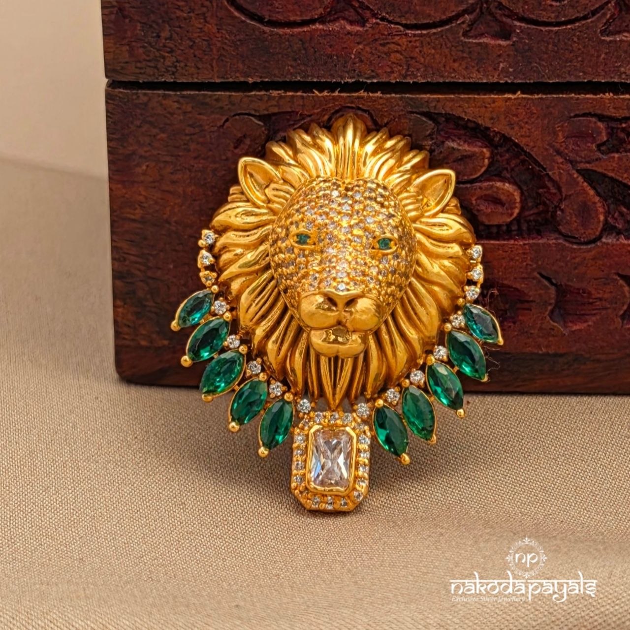 Exemplary Lion Brooch (St4109)