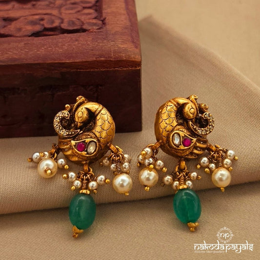 Peacock Studs (Ge10537)