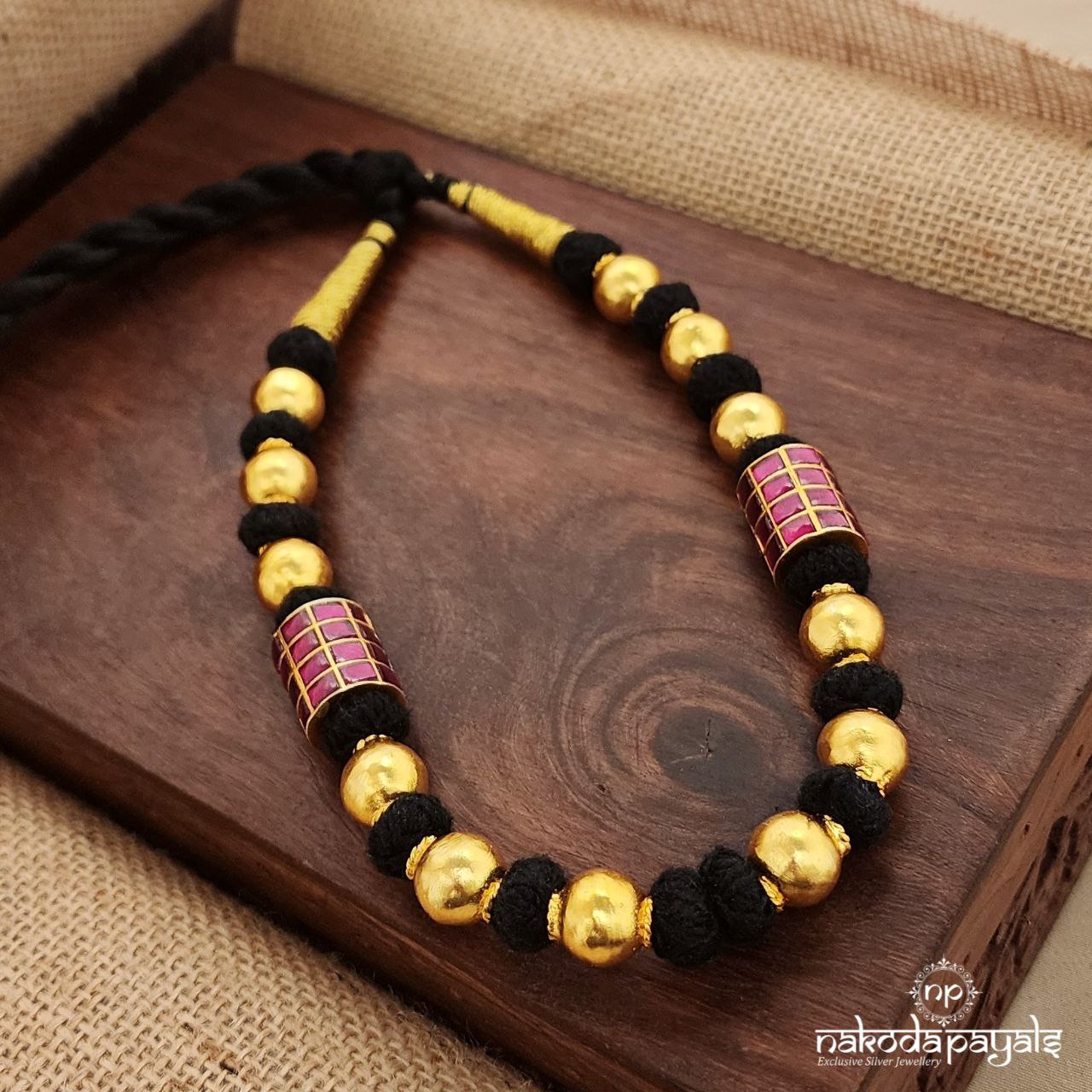 Black Ball Neckpiece (Gn9017)