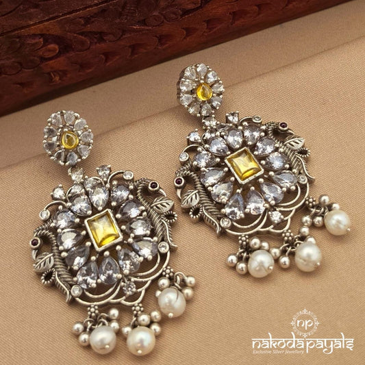 Eye-Catching Yellowish Chandbali (C4240)