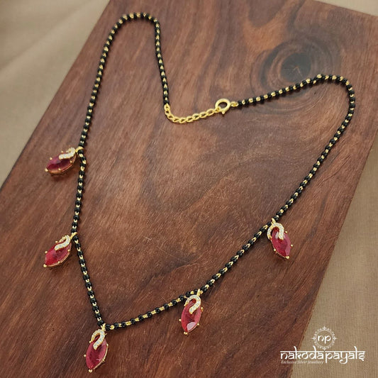 Ruby Sparkling Mangalsutra  (Ms0601)