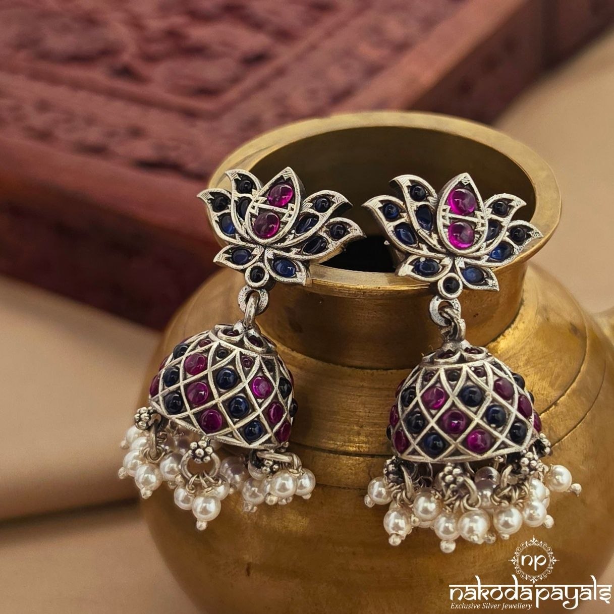 Lotus Drop Jhumka (J1659)