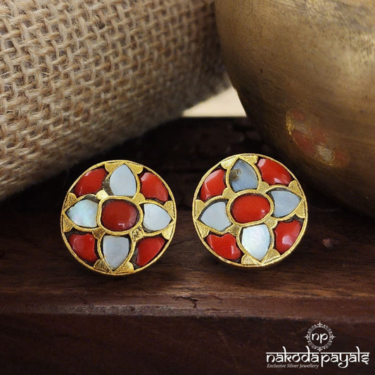 Coral MOP Studs (Ge8493)