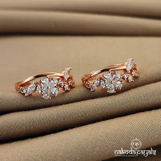 Rose Gold White Toerings (T4349)