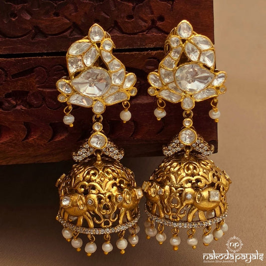 Majestic Pearl Jhumka (Ge11004)
