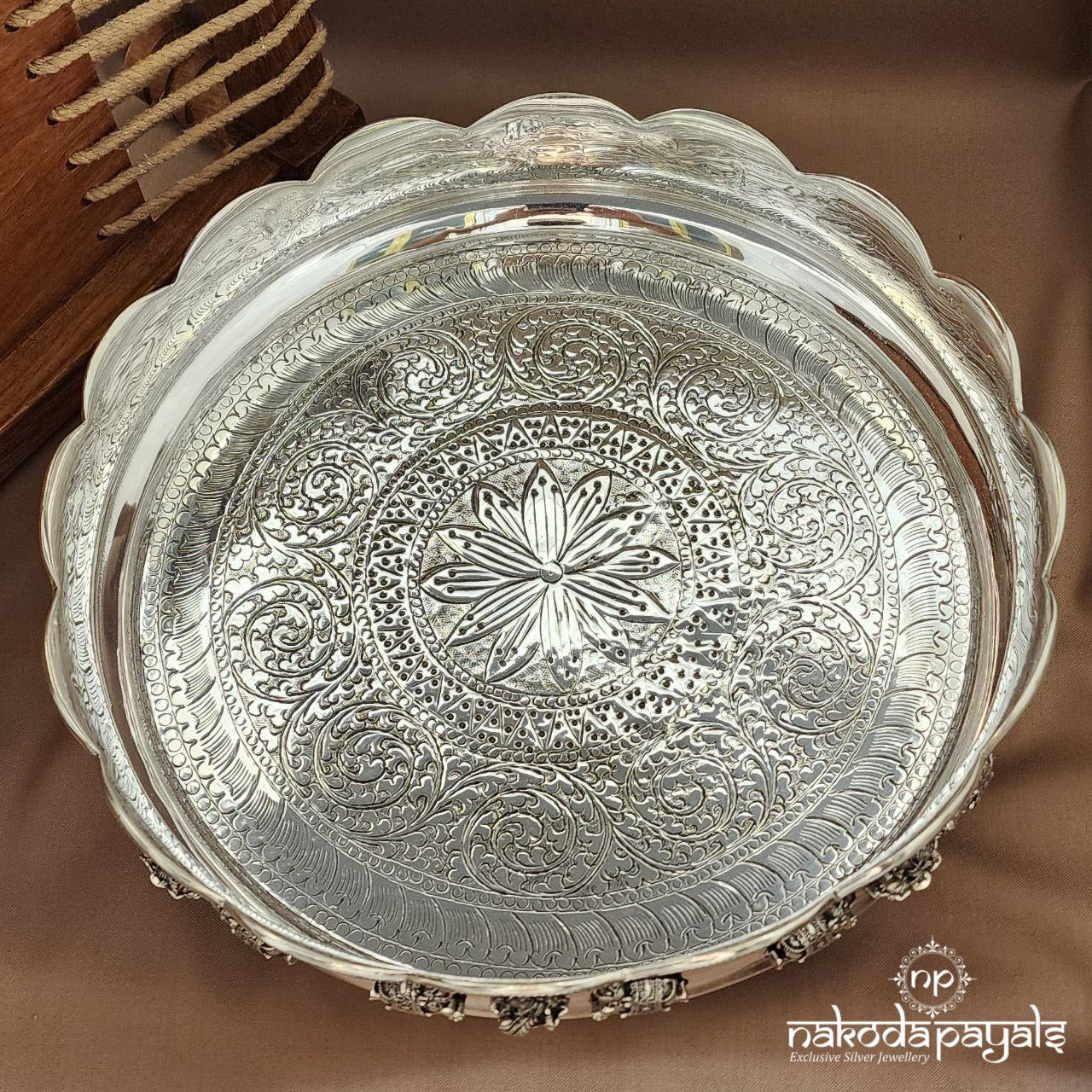 Gaja Lakshmi Chitai Plate (Aa2260)