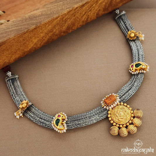 Amazing Kundan Coral Neckpiece (N10984)