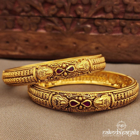 Lakshmi Kundan Drop Bangles Pairs (Gk3223-25)