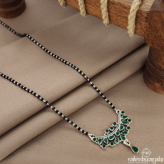 Green Unique Mangalsutra (Ms0583)