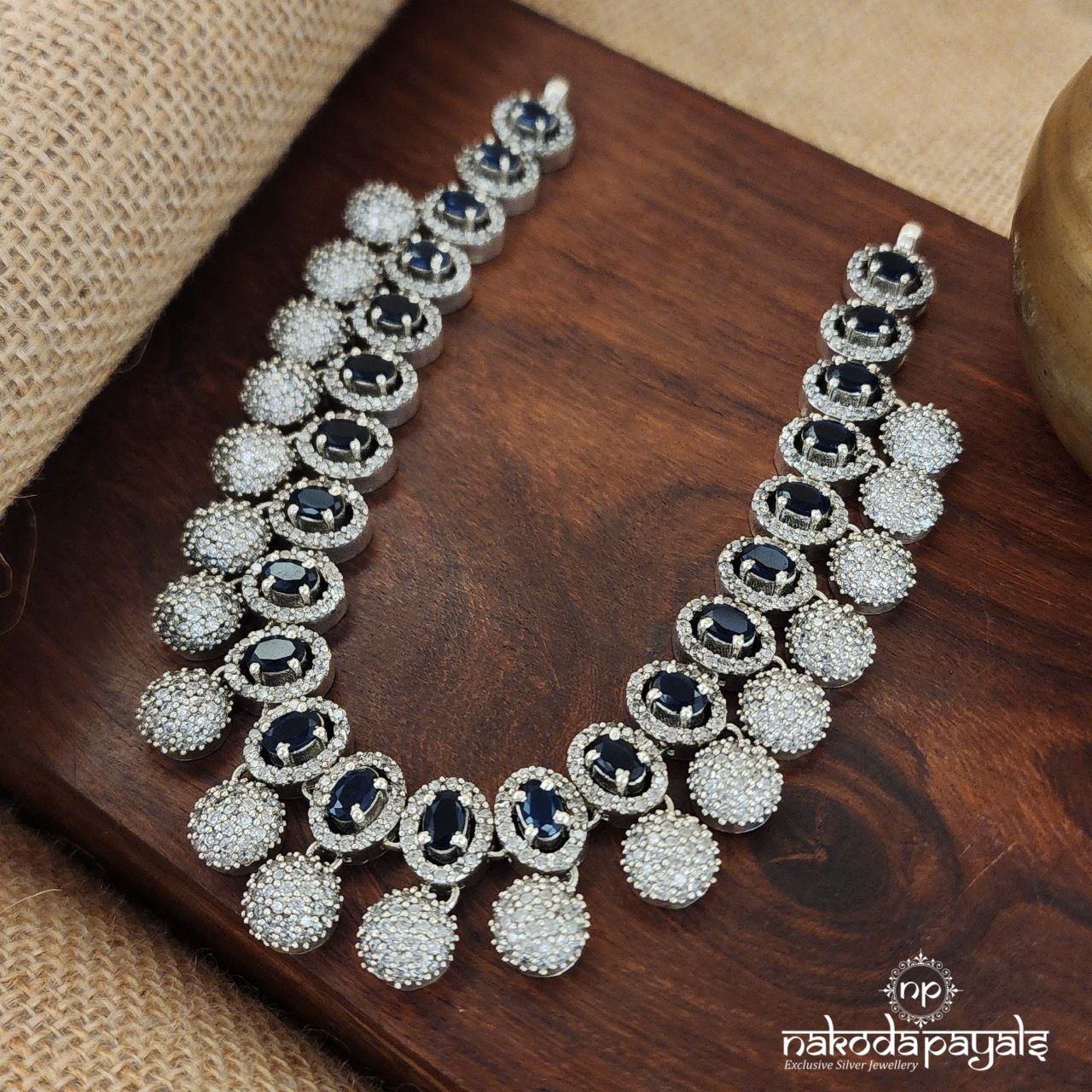 Blue Sparkling Neckpiece (N10353)