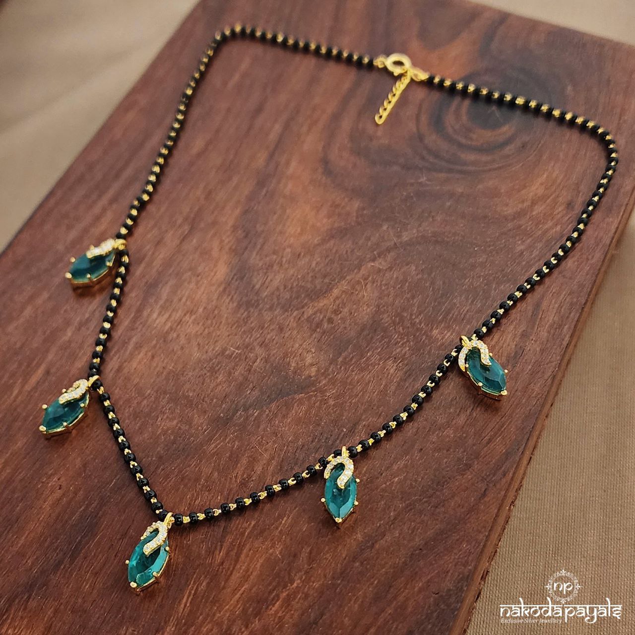 Emerald Green Mangalsutra  (Ms0600)