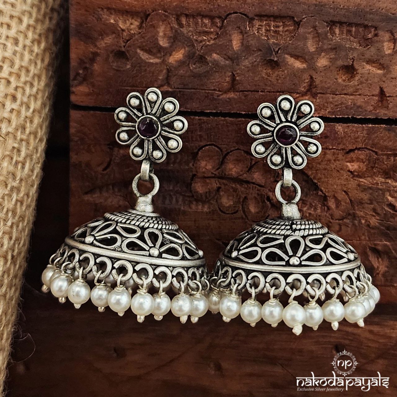 Pearled Drop Jhumka (J1360)