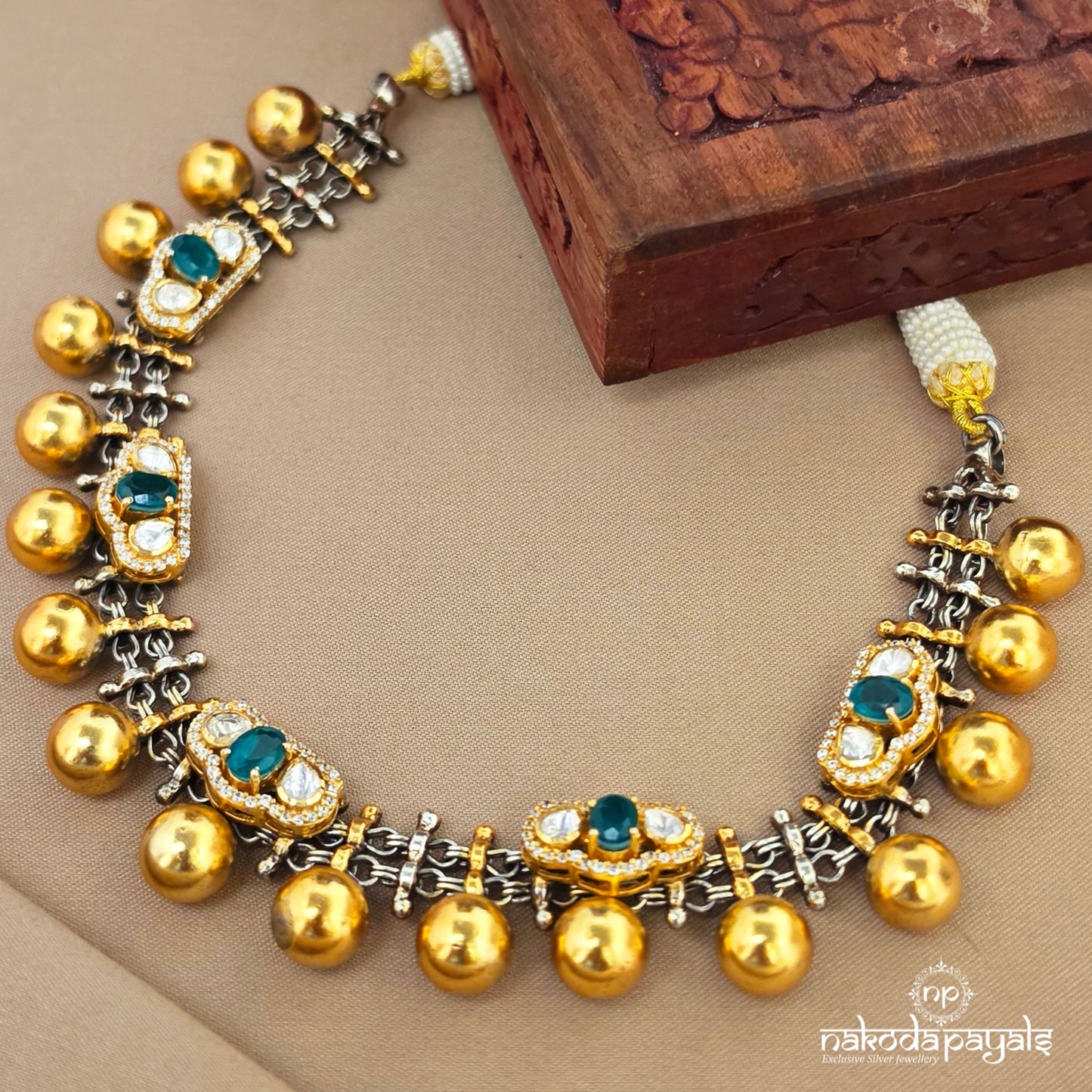Ball Drop Moissanite Exquisite Neckpiece (N11916)
