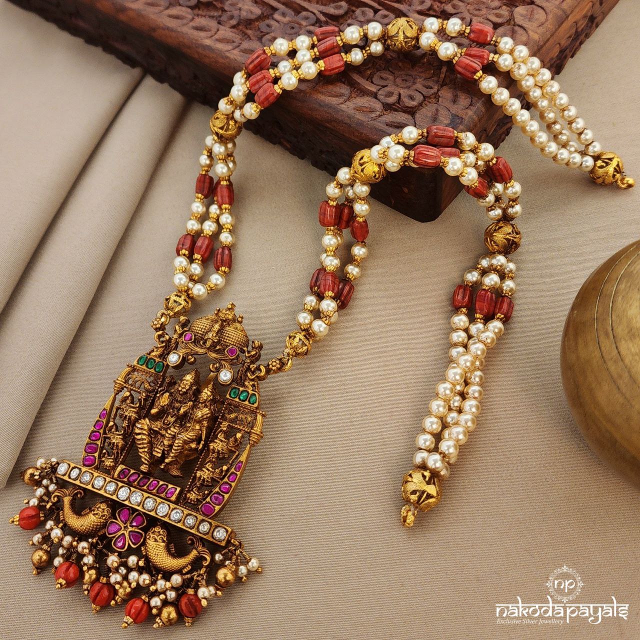 Narasimhan Lakshmi Coral Neckpiece (Gn8889)