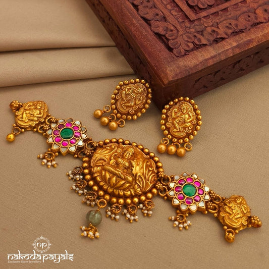 Lakshmi Kundan Choker With Earrings (Gn10150)