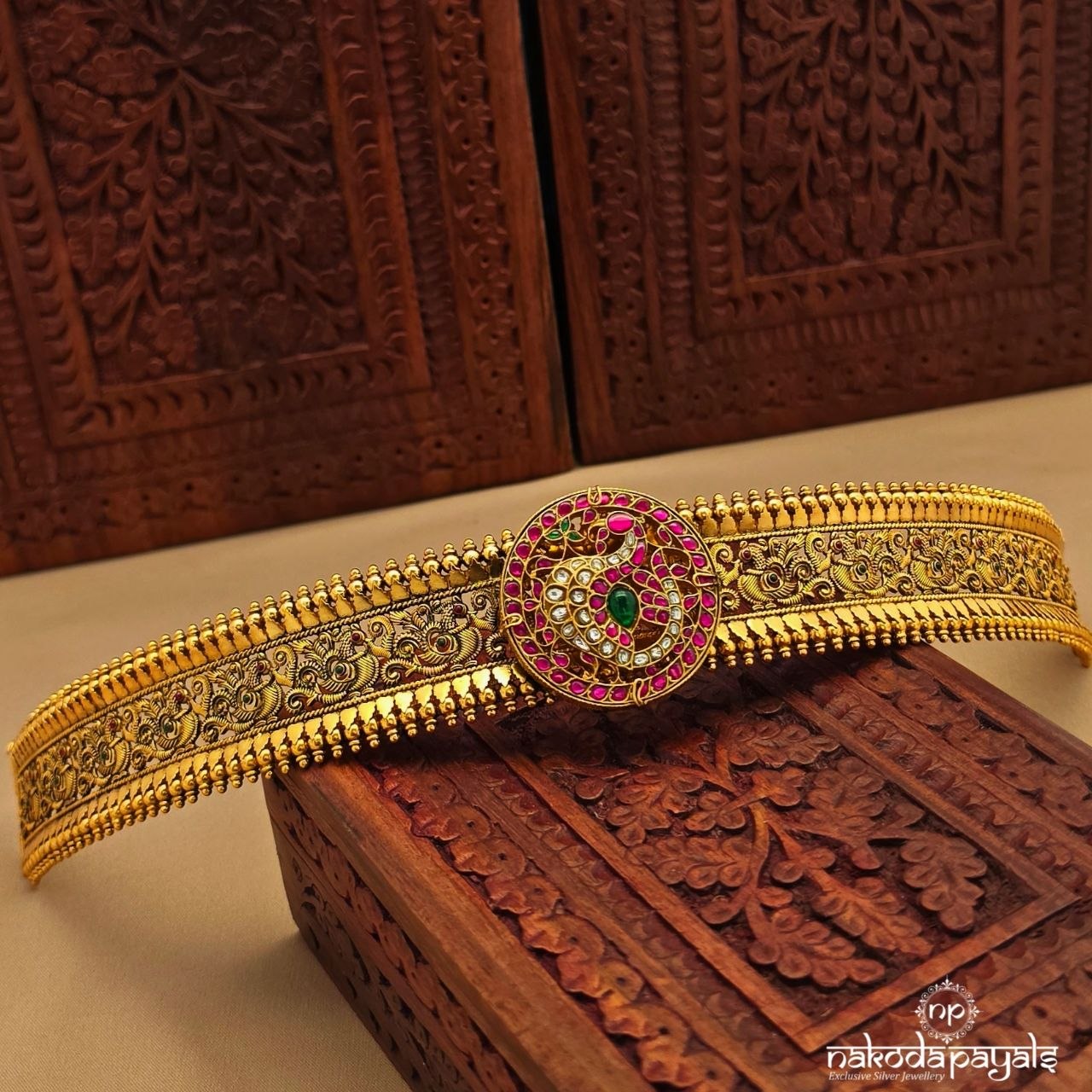 Pink Peacock Waistbelt (D0275)