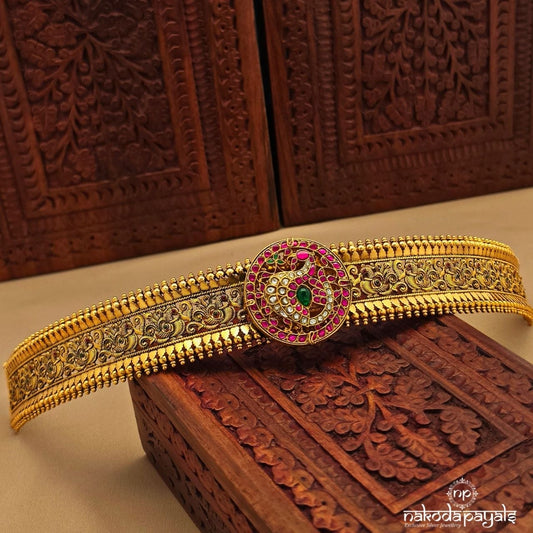 Pink Peacock Waistbelt (D0275)