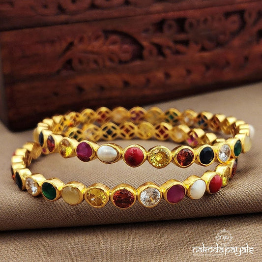 Navaratna Bangles (Gk3251-52)