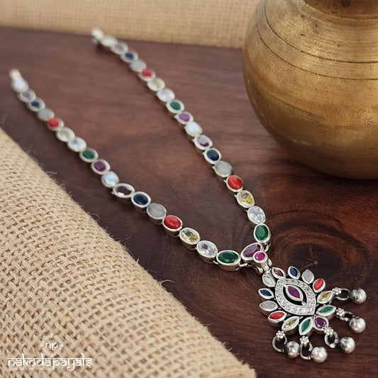 Navaratna CZ Neckpiece (N10702)