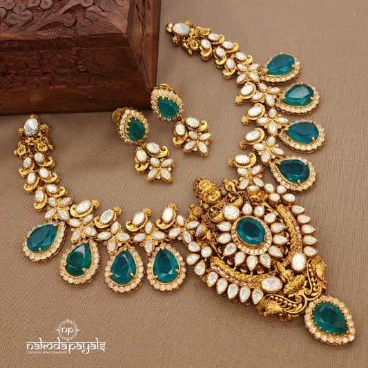 Venkatraman Moissanite Neckpiece Set (Gn9692)