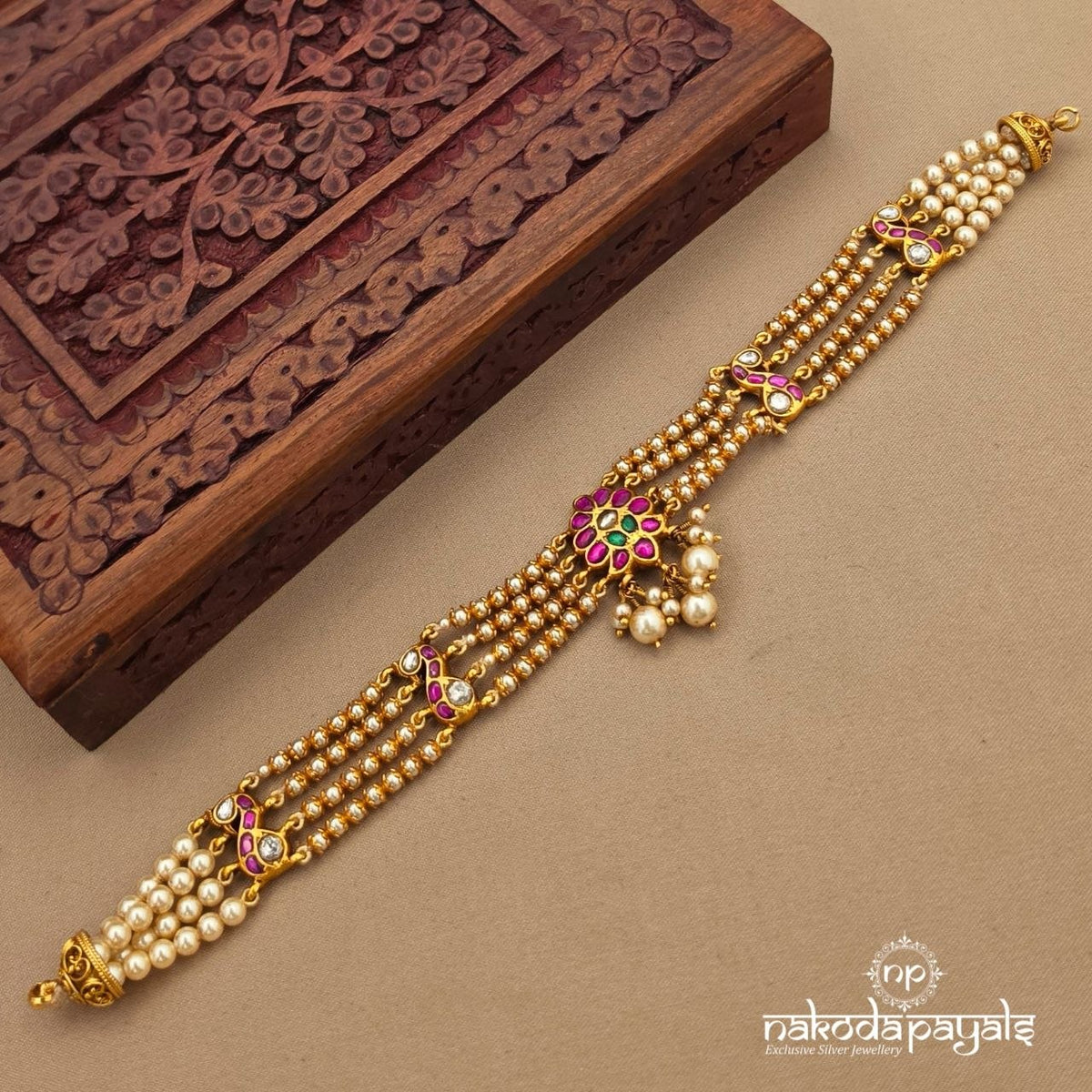 Reversible Kundan Pearly Choker (Gn10857)
