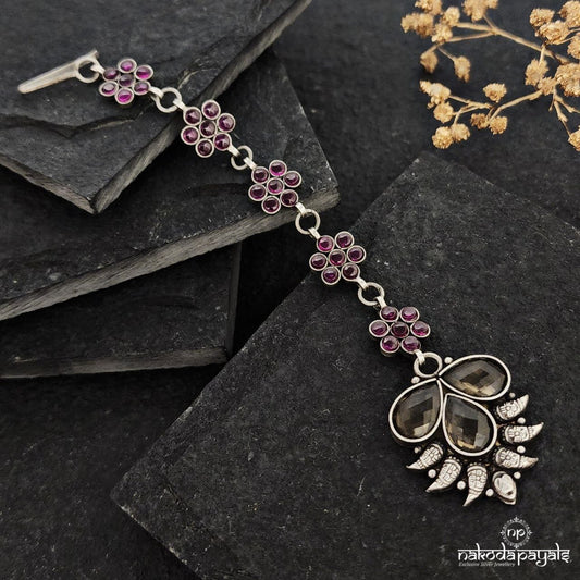 Mango Drop Pink Maang Tikka (M0383)