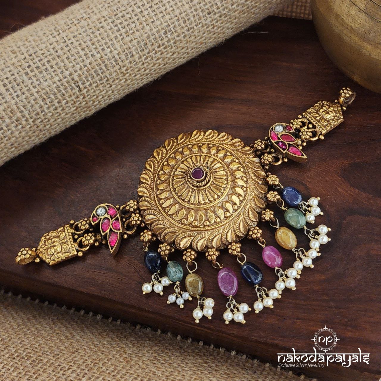 MultiColor Drop Neckpiece (Gn8258)