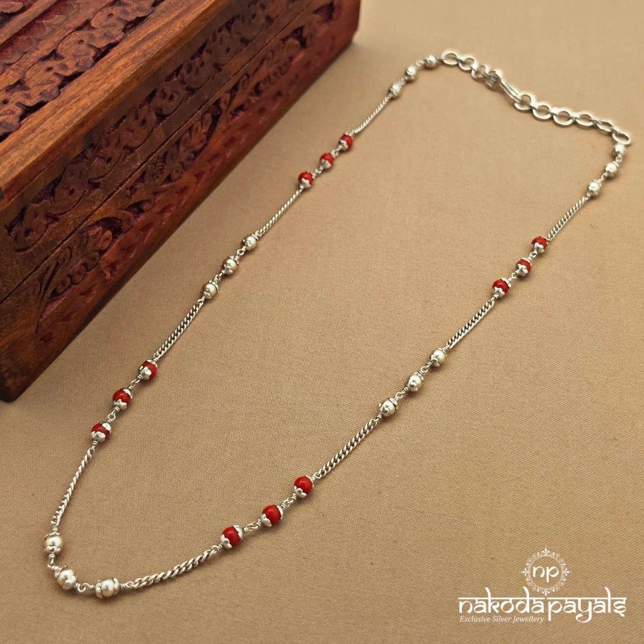 Coral Pearl Neckpiece (N12110)