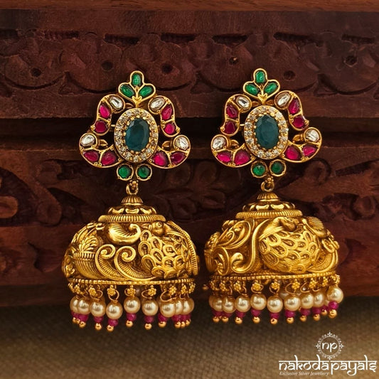 Gorgeous Peacock Jhumka (Ge11372)