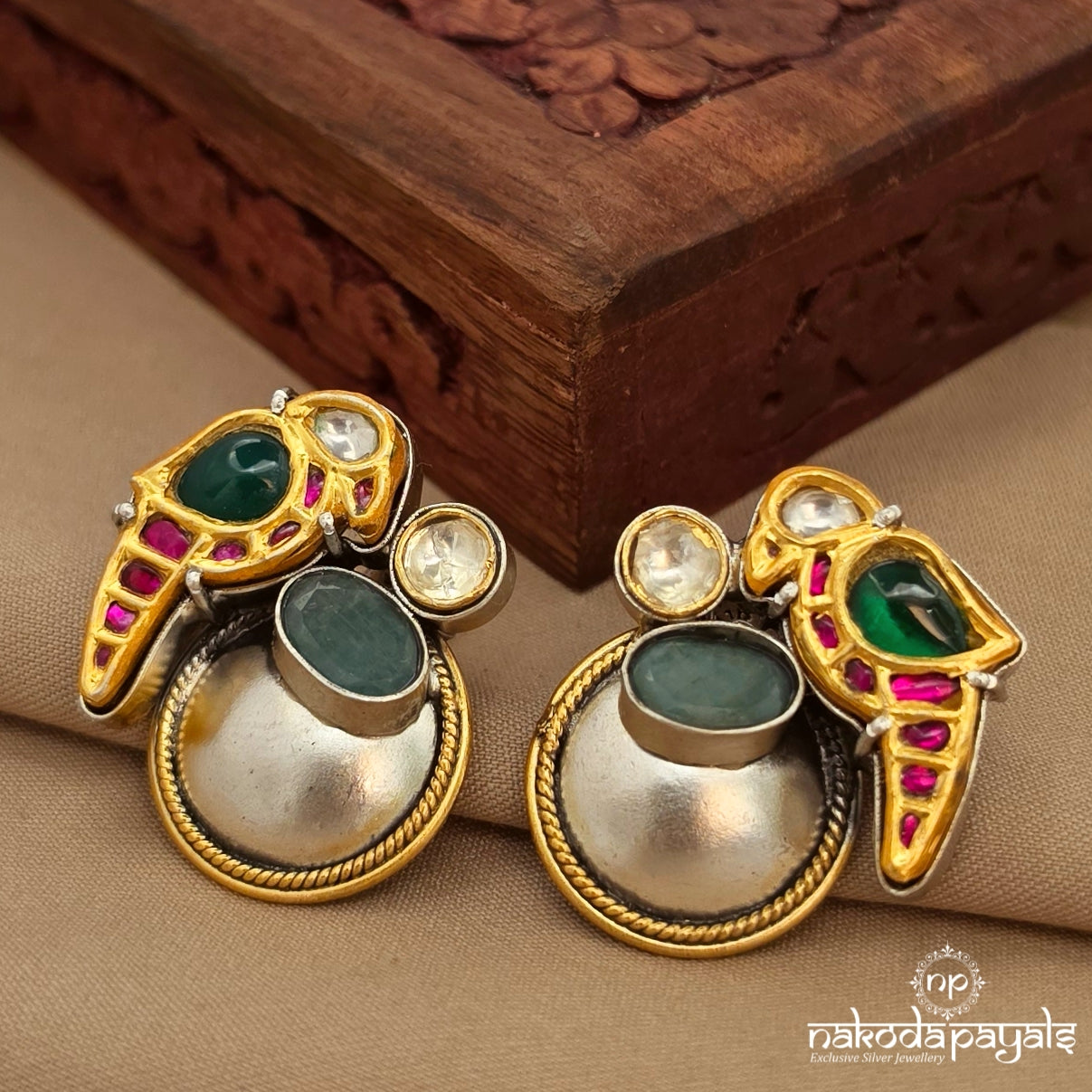 Kundan Birdy Studs (S4108)