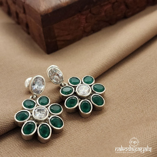 Floral Green Earrings (C3826)
