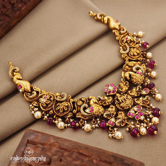 Pink Lakshmi  Neckpiece (Gn9854)