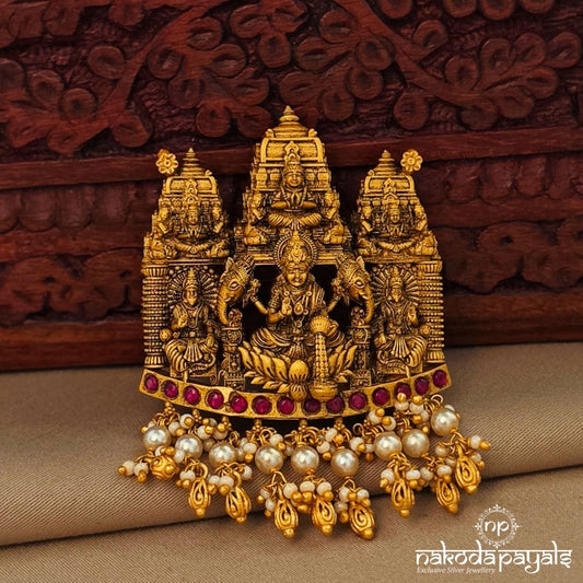 Gorgeous Pearl Drop Lakshmi Pendant (Gp2284)