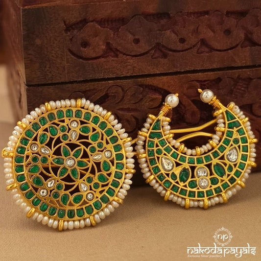 Greenish Kundan Surya Chandra (Ha0175)
