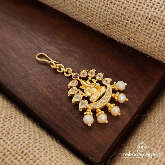 Ganesha Ball Drops  Maang Tika (Gm1009)