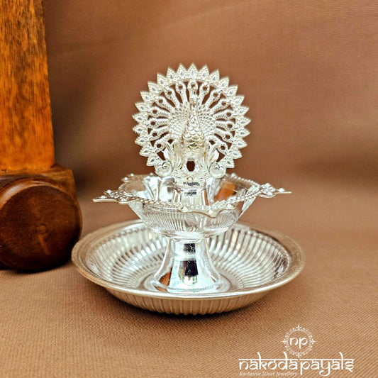 Eye-Catching Single Peacock Deepam Pair (Aa2379-80)