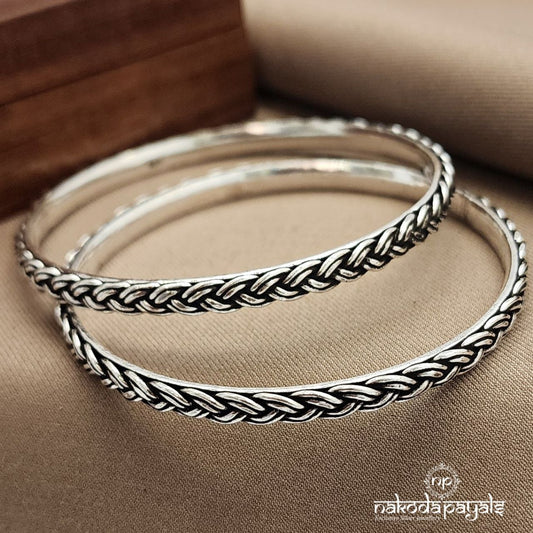 Stunning Tangled Bangle Pair (K6149-51)