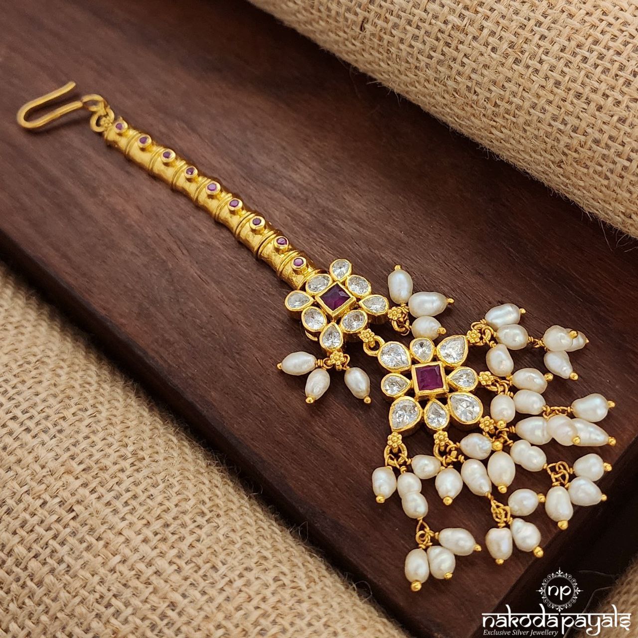 Guttapusalu Pearled Drop Maang Tika (Gm1036)