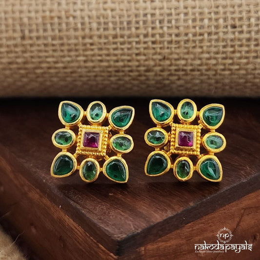 Emerald Grennish Kemp Studs(Ge9311)