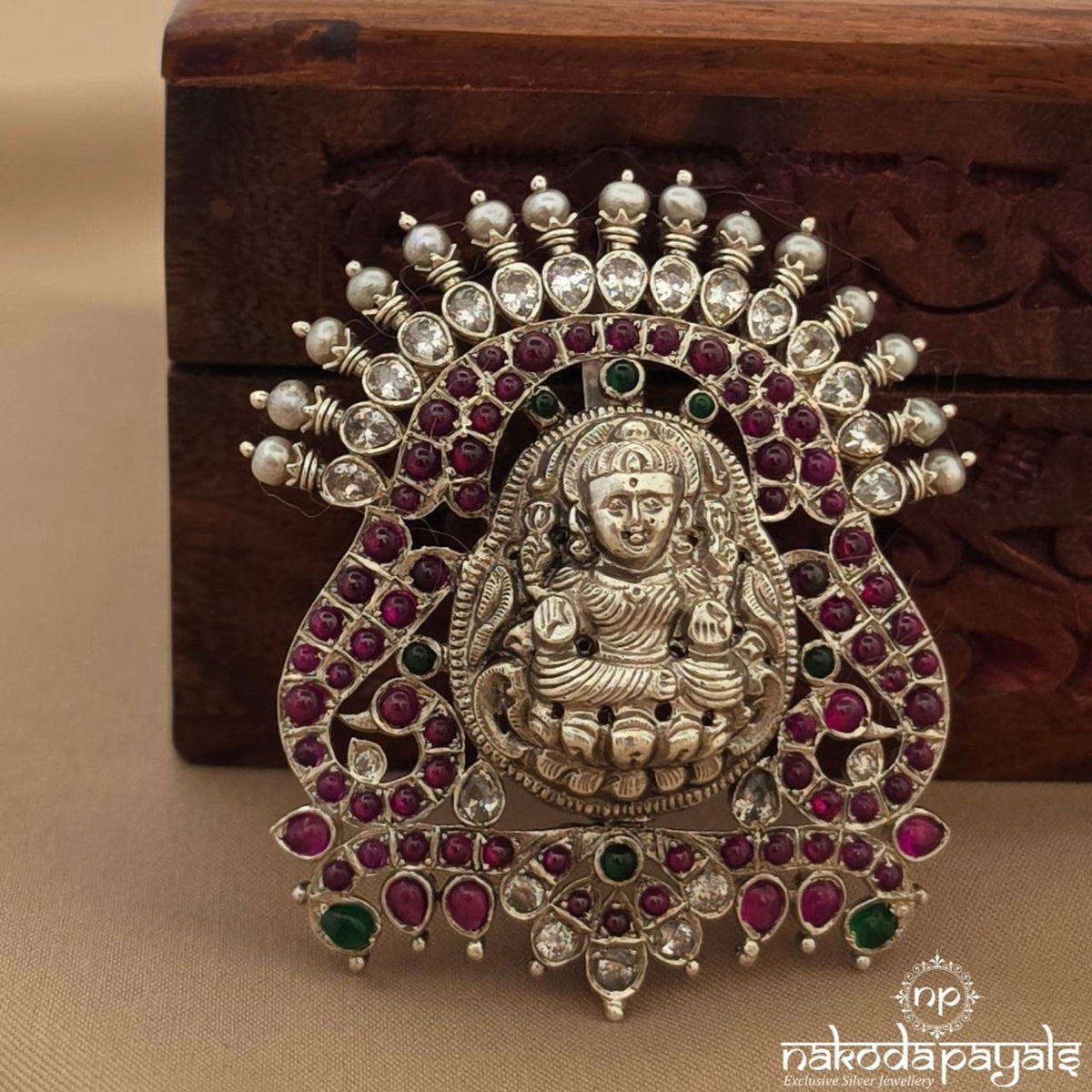 Cute Lakshmi Peacock Pendant (P2683)