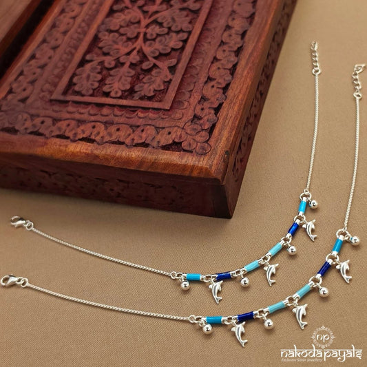 Blue Whale Eye-Catching Anklet (A6927)