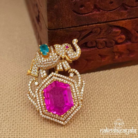 Cutsy CZ Elephant Pendant (Gp2467)