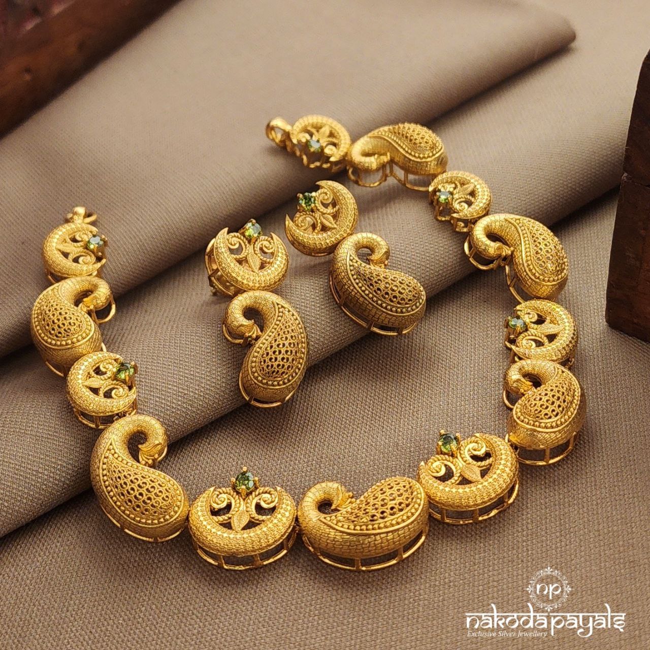 Mango Neckpiece With Earrings (Gn9885)