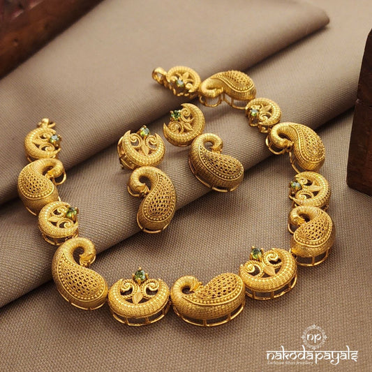 Mango Neckpiece With Earrings (Gn9885)