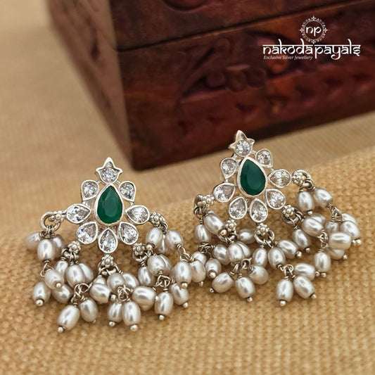Guttapusalu Green Earrings (S4174)