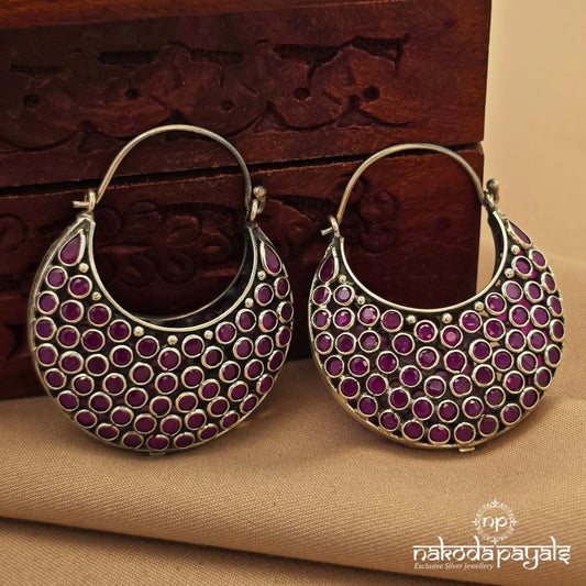 Cutsy pinkish Chandbali (C4057)